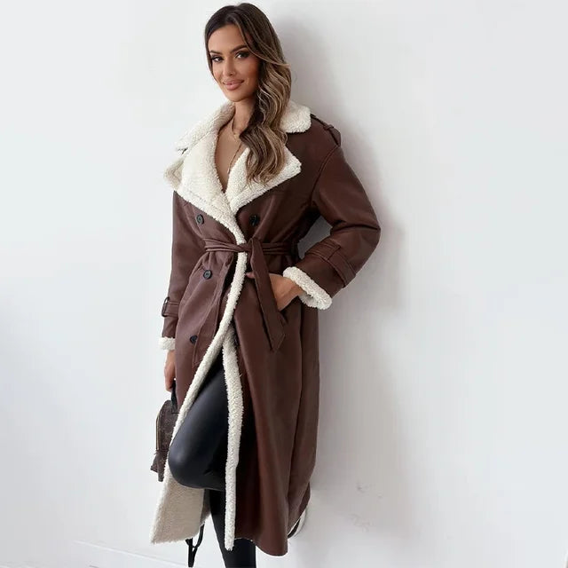 Alwinaal | Warme Wintermantel Damen | Lang