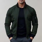 Herren Lässige Bomber Langarm Jacke | Reißverschluss