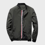 Herren Lässige Bomber Langarm Jacke | Reißverschluss