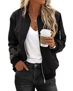 Damen Klassische Bomberjacke | Langarm