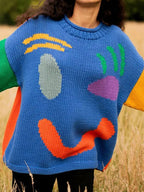 Arabellan | Damen Überdimensionaler Strickpullover | Langarm