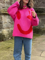Arabellan | Damen Überdimensionaler Strickpullover | Langarm