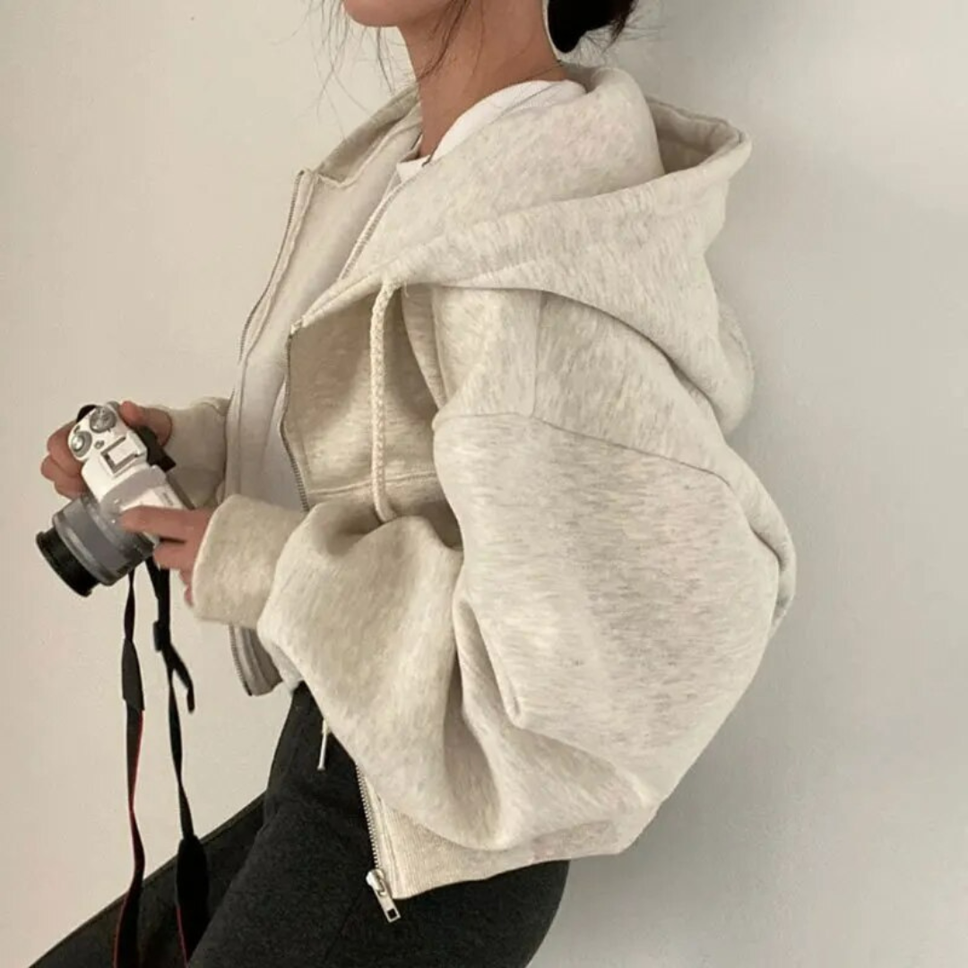Farqunda | Damen Winter Kapuzenpulli | Warm
