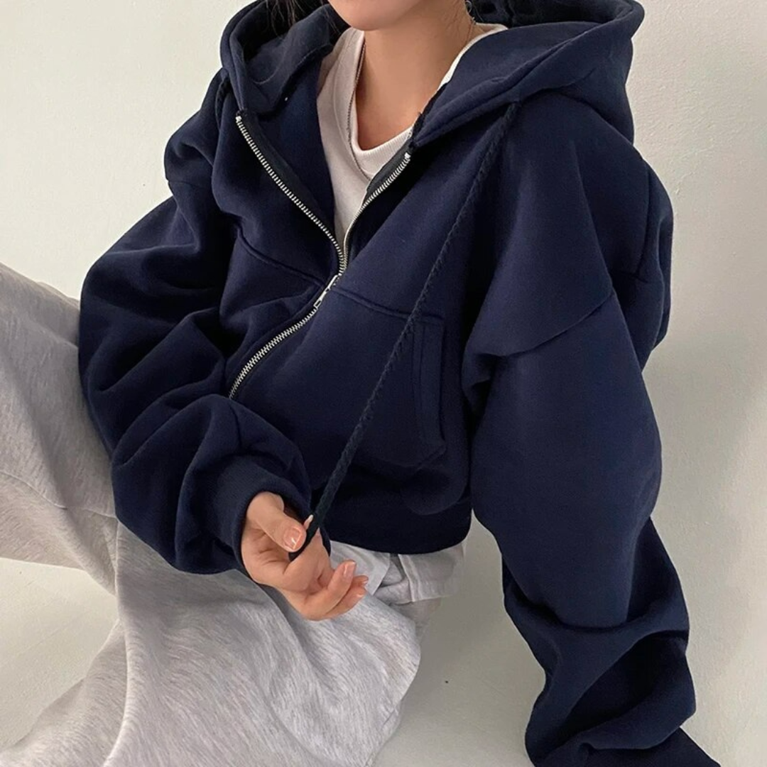 Farqunda | Damen Winter Kapuzenpulli | Warm