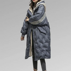 Farraha | Damen Lange Jacke | Gesteppt