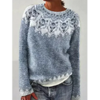Galileana | Damen Langarm Warmer Pullover | Winter