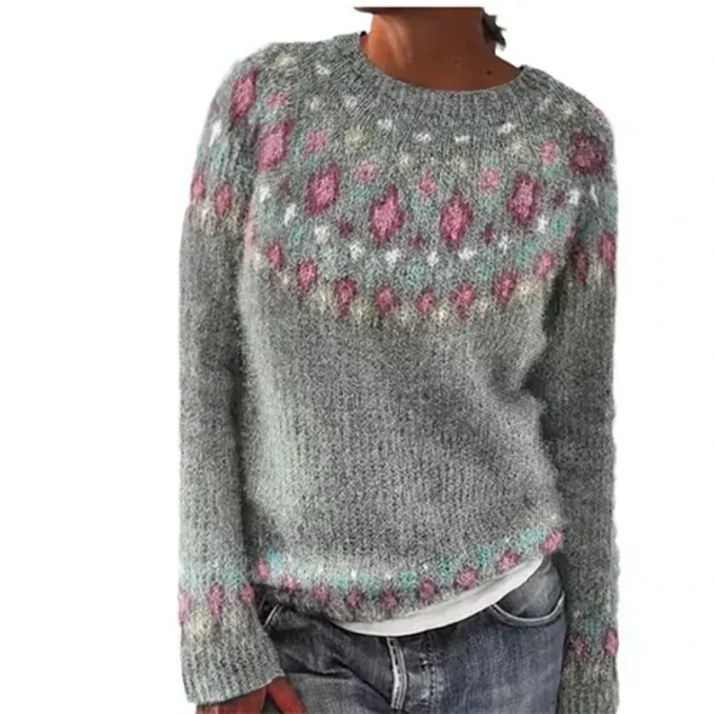 Galileana | Damen Langarm Warmer Pullover | Winter