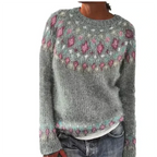 Galileana | Damen Langarm Warmer Pullover | Winter