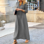 Hannalore | Damen Bequemes Maxikleid