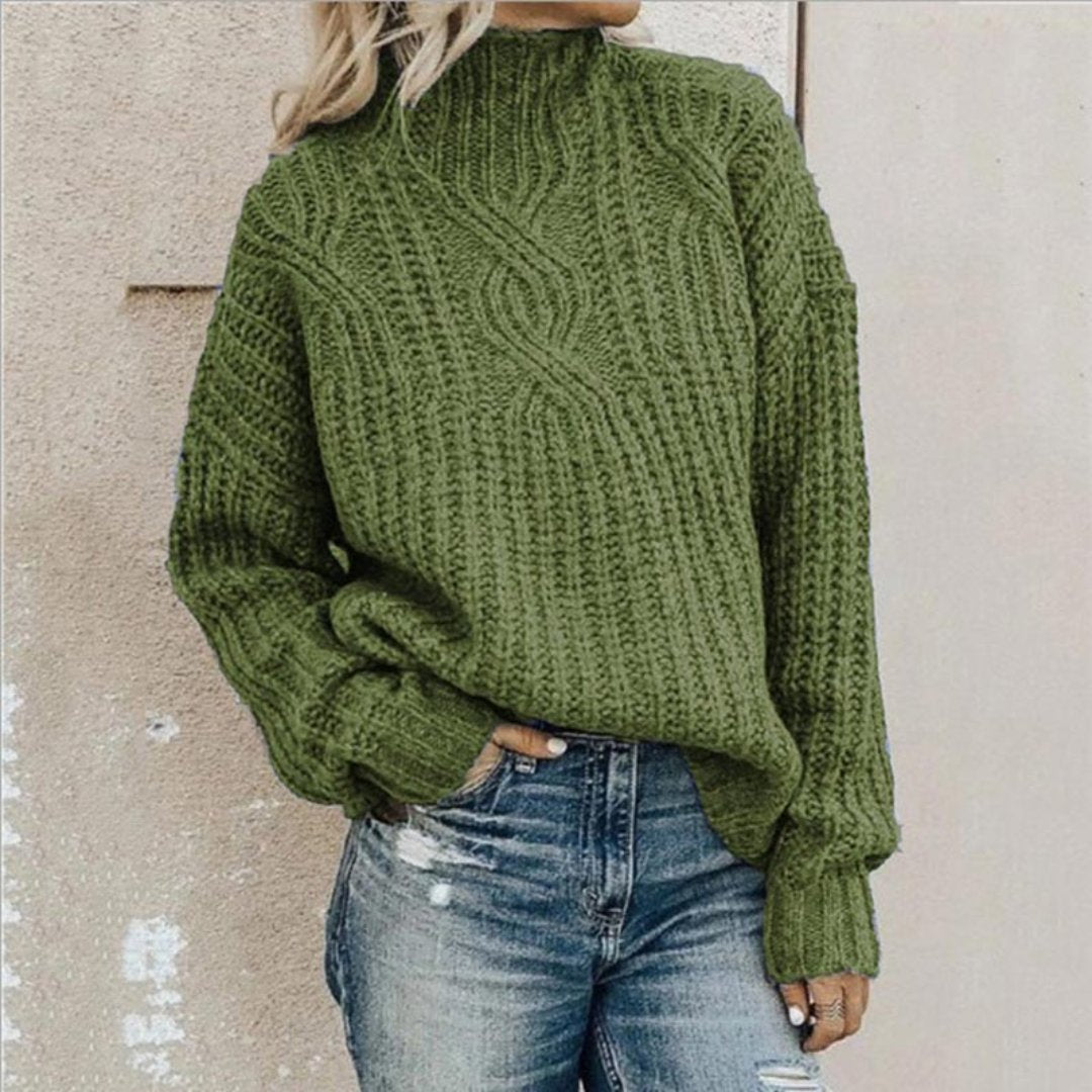Irisetim | Damen Bequemer Strickpullover | Warm