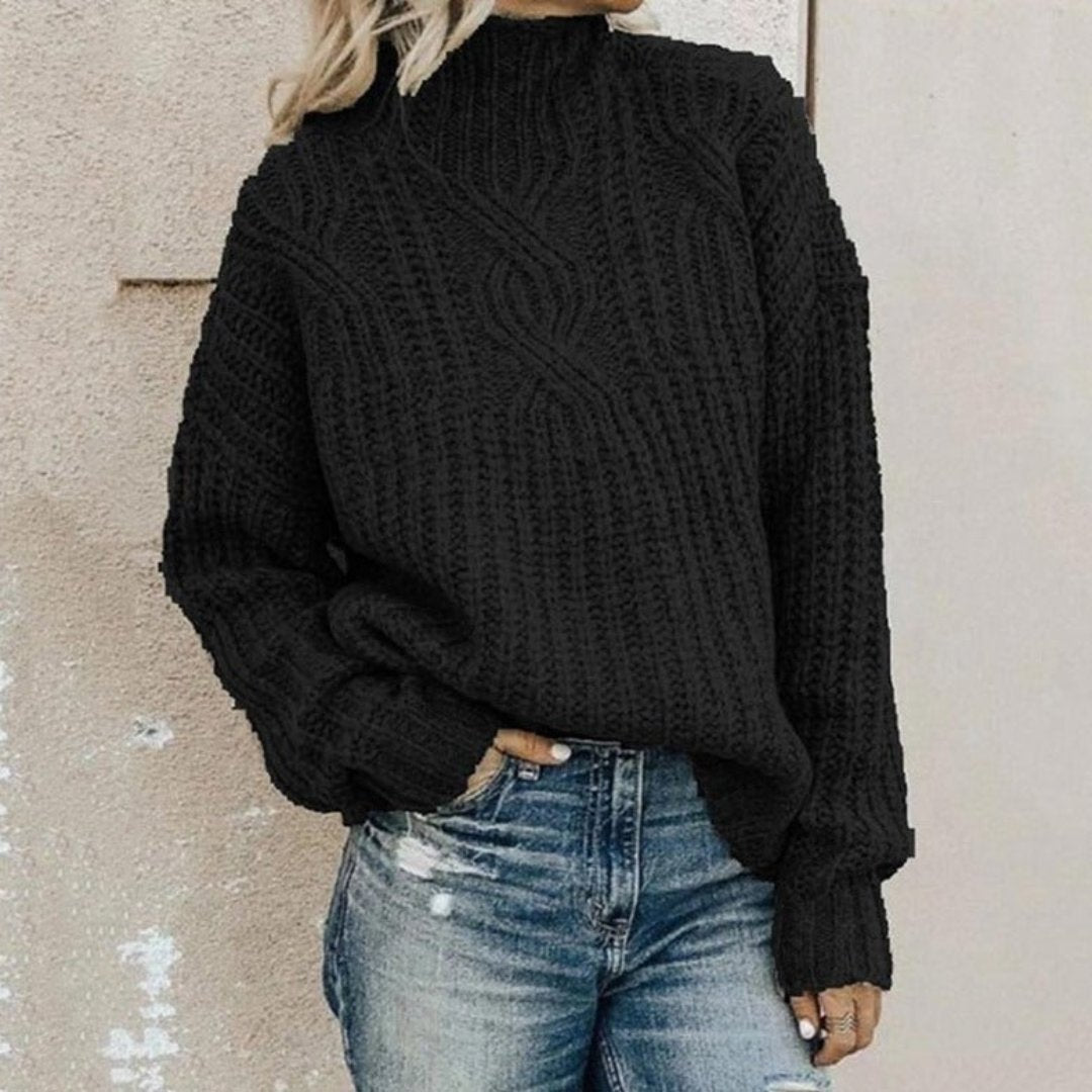 Irisetim | Damen Bequemer Strickpullover | Warm