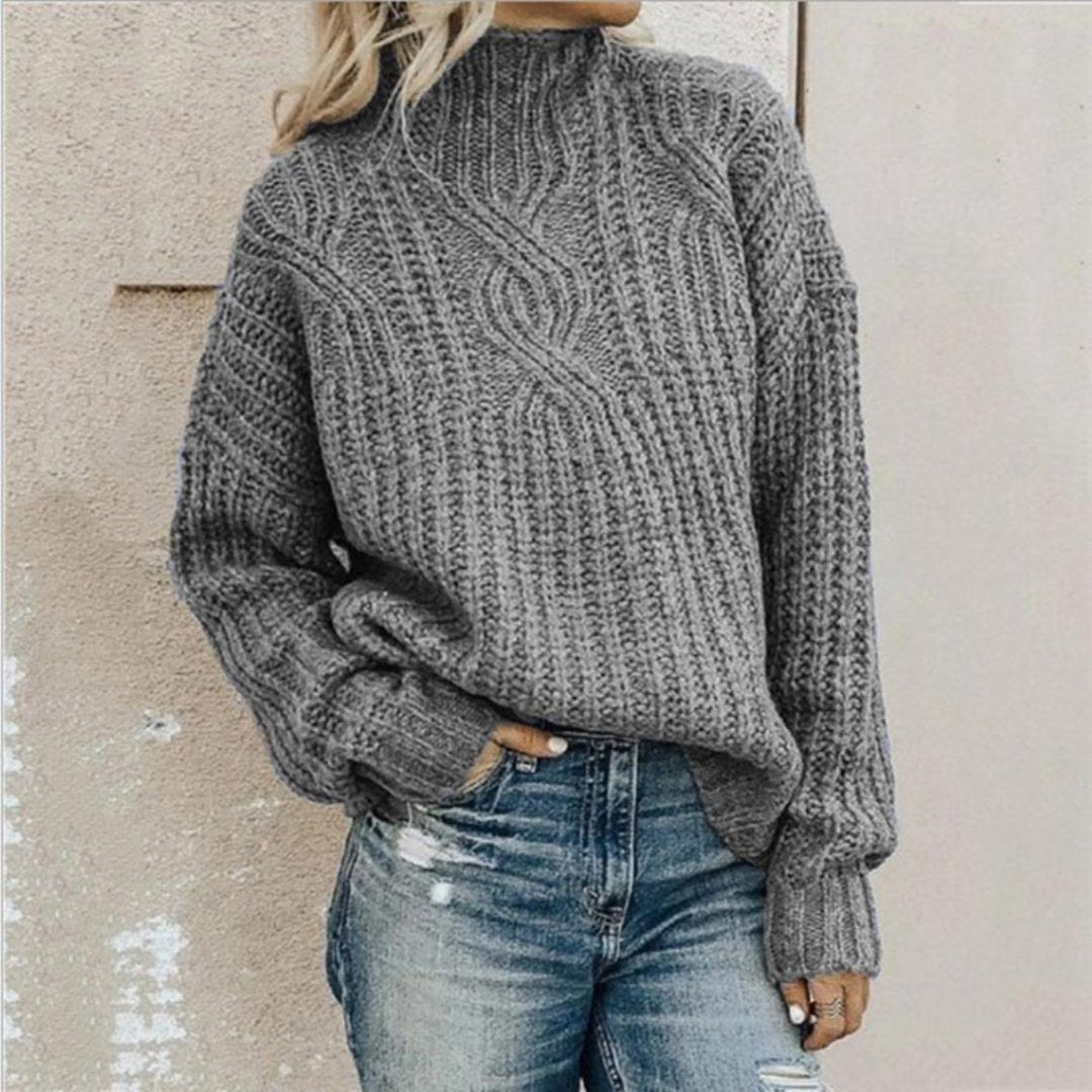 Irisetim | Damen Bequemer Strickpullover | Warm