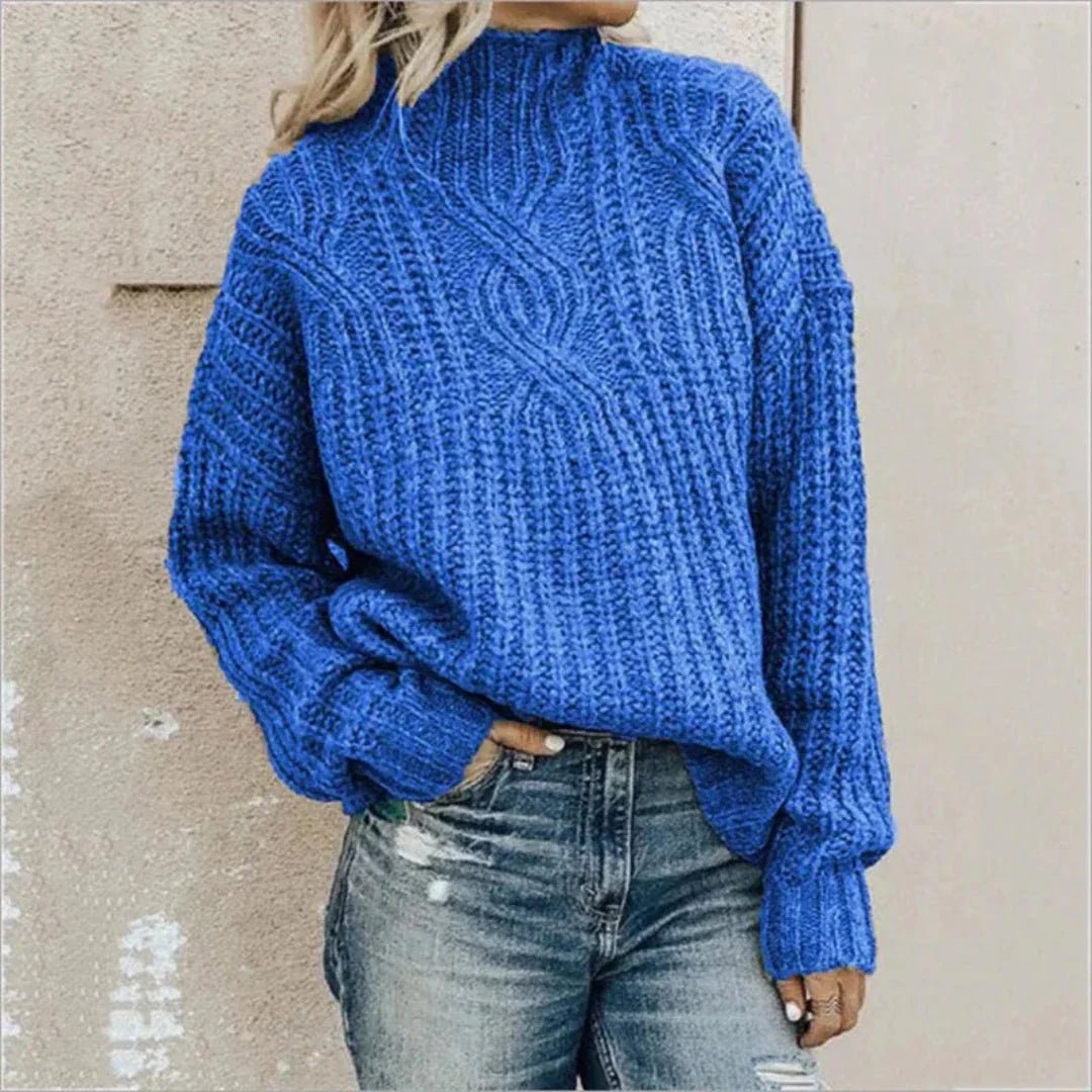Irisetim | Damen Bequemer Strickpullover | Warm