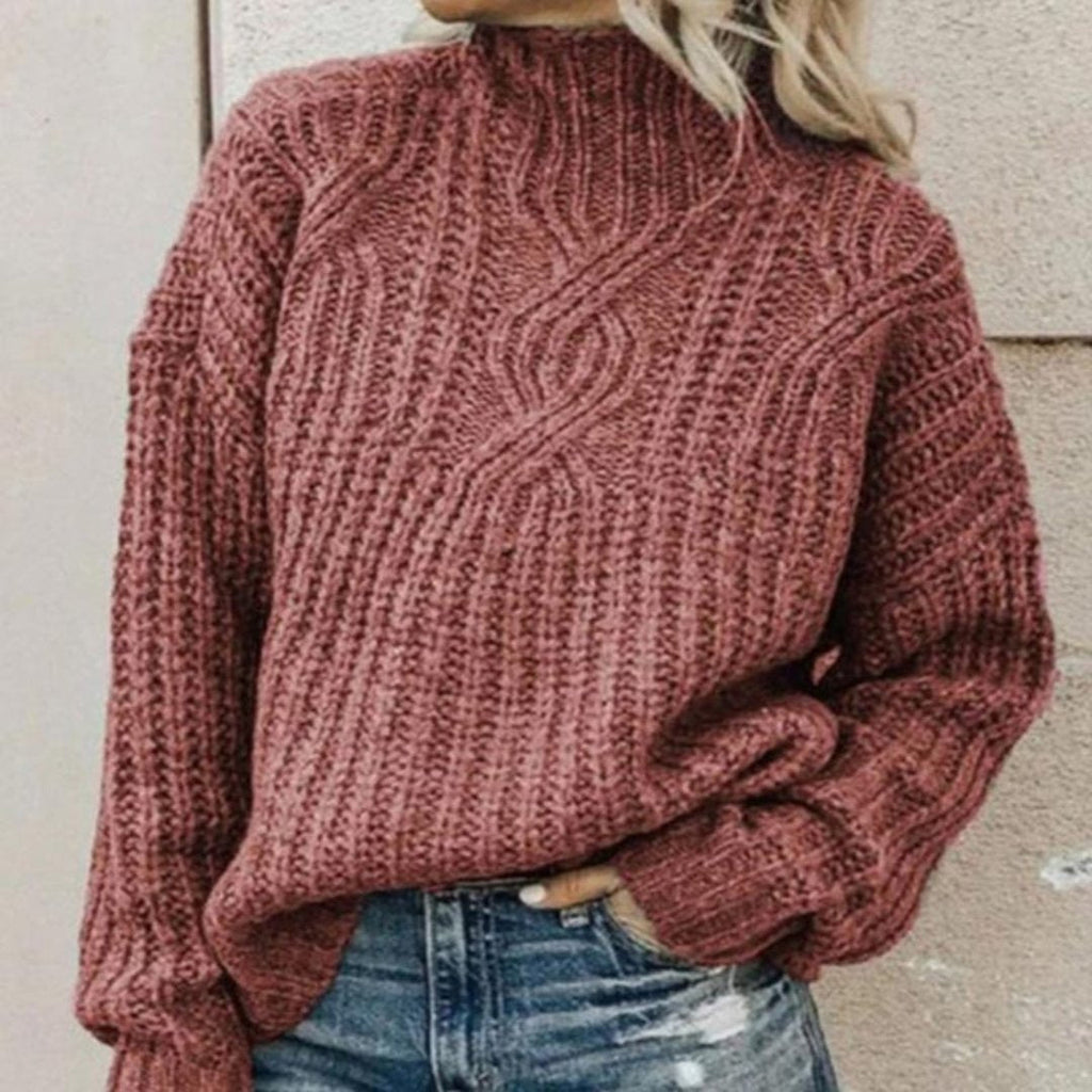 Irisetim | Damen Bequemer Strickpullover | Warm