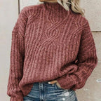 Irisetim | Damen Bequemer Strickpullover | Warm