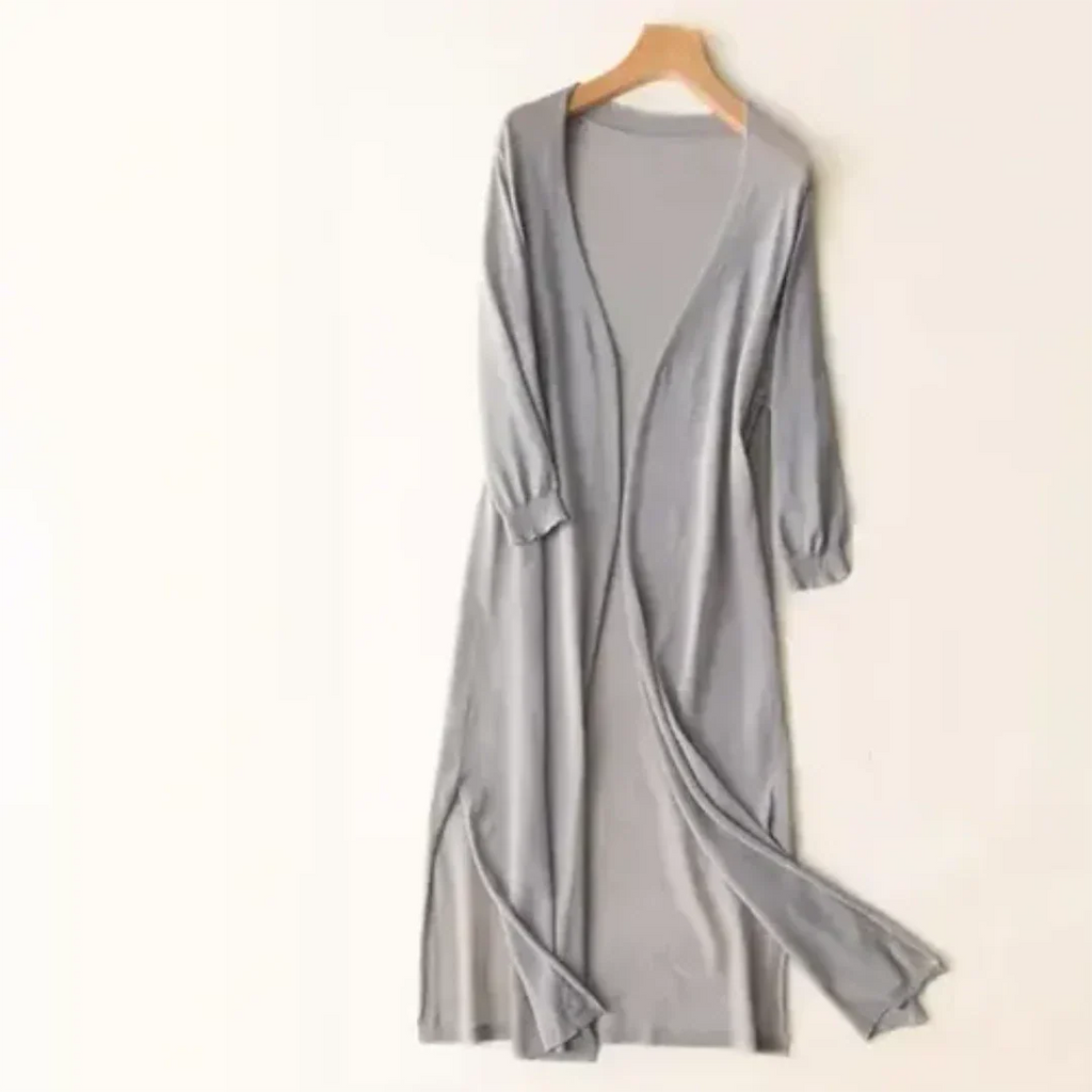 Inezimen | Damen Lange Moderne Strickjacke | Leicht