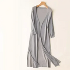 Inezimen | Damen Lange Moderne Strickjacke | Leicht