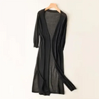Inezimen | Damen Lange Moderne Strickjacke | Leicht