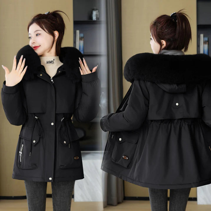 Damen Warme Winterparka Jacke | Kurze