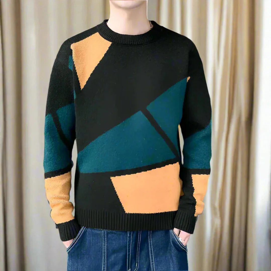 Herren Rundhalsausschnitt Gestrickt Pullover | Warm
