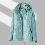 Damen Kapuze Bedruckte Jacke | Langarm