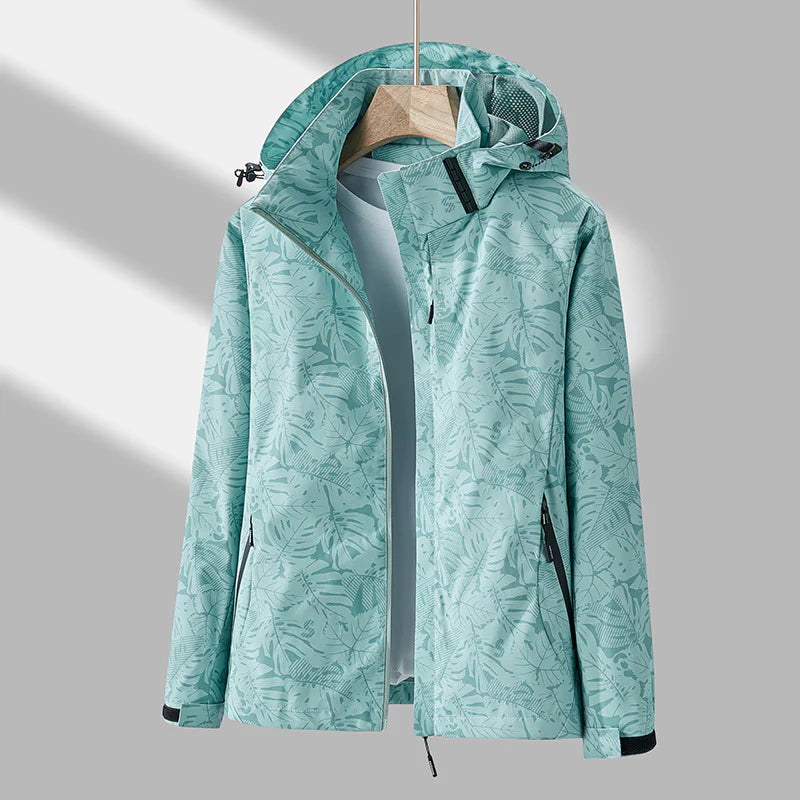 Damen Kapuze Bedruckte Jacke | Langarm