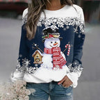 Lenia | Damen Weihnachten Warmer Pullover | Winter