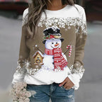 Lenia | Damen Weihnachten Warmer Pullover | Winter