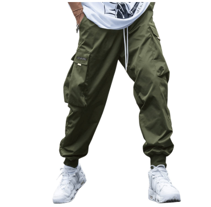 Herren Lässige Cargo Jogger Hose | Elastisches Bündchen