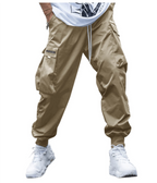 Herren Lässige Cargo Jogger Hose | Elastisches Bündchen