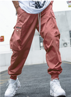 Herren Lässige Cargo Jogger Hose | Elastisches Bündchen