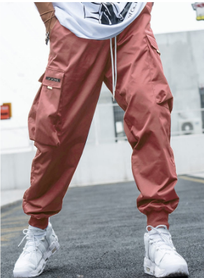 Herren Lässige Cargo Jogger Hose | Elastisches Bündchen