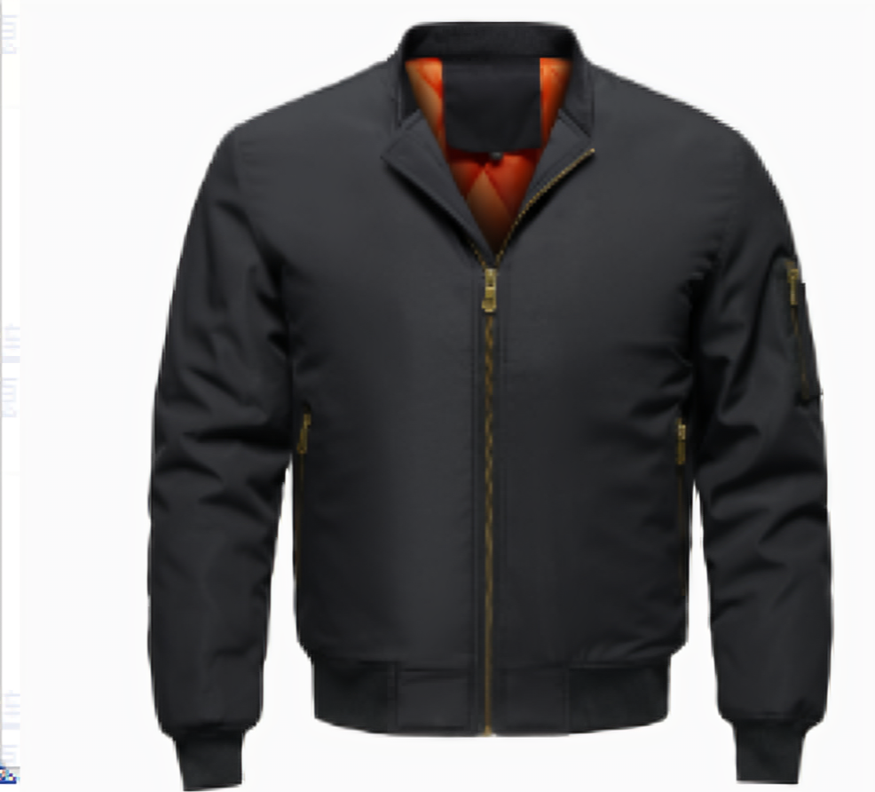 Herren winddichte Bomberjacke | Reissverschluss