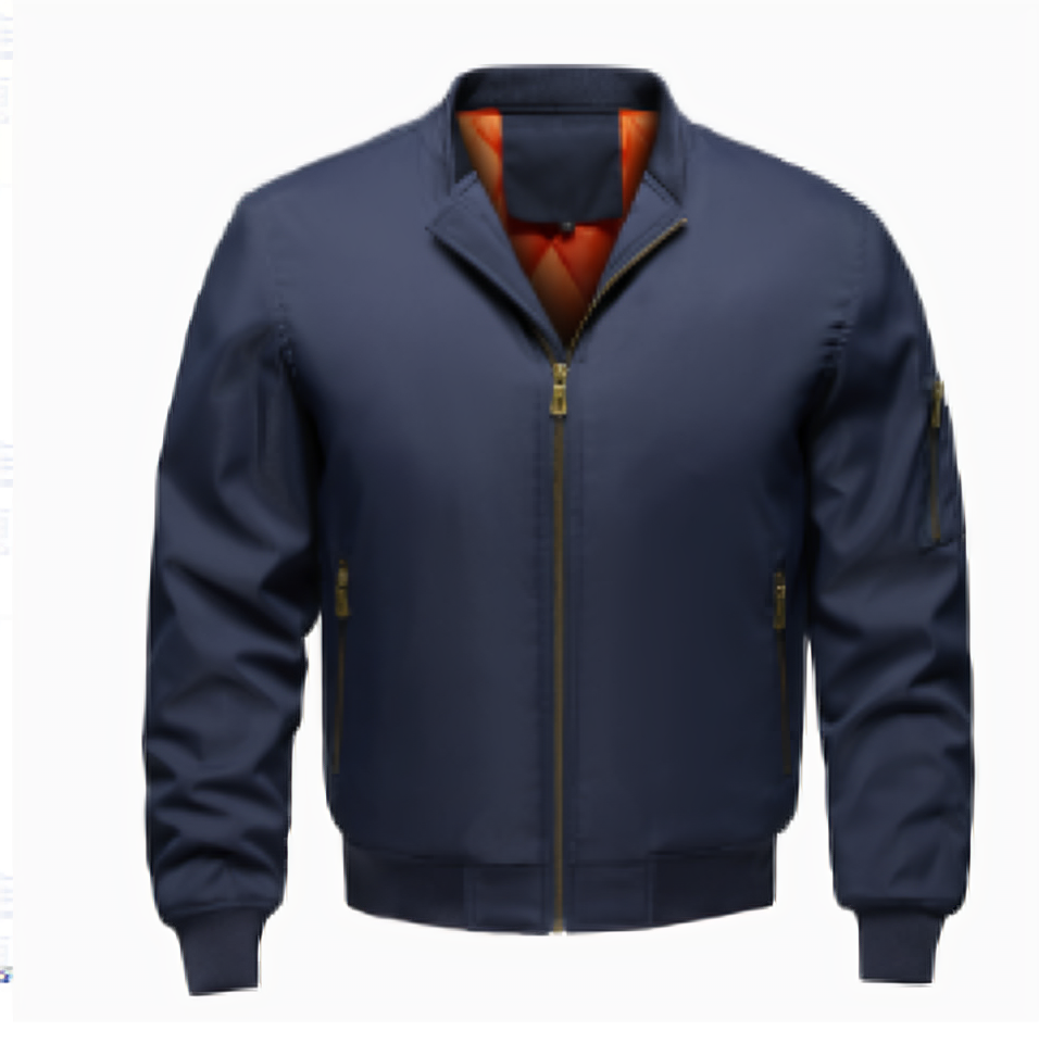 Herren winddichte Bomberjacke | Reissverschluss