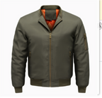 Herren winddichte Bomberjacke | Reissverschluss