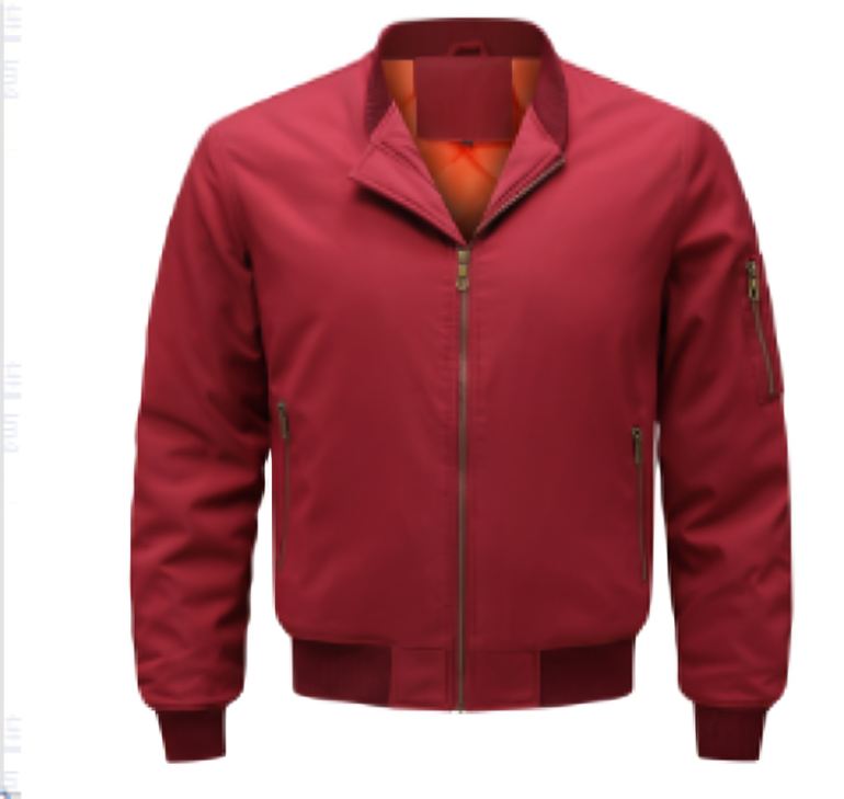 Herren winddichte Bomberjacke | Reissverschluss