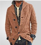 Sigismund | Herren Knopf Daunen Strickjacke | Strick