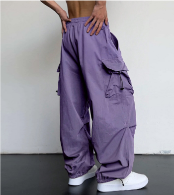 Herren weitem Bein Cargo Hose | Mehrere Taschen