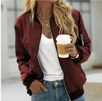 Damen Klassische Bomberjacke | Langarm