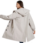 Stylische Damen Regenjacke | Mit Kapuze
