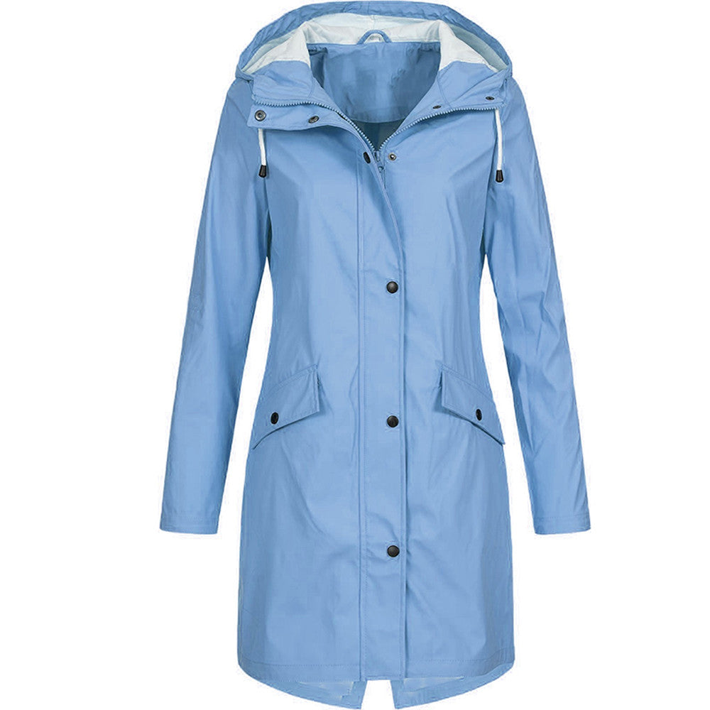 Modische Regenjacke für Damen | Mit Kapuze