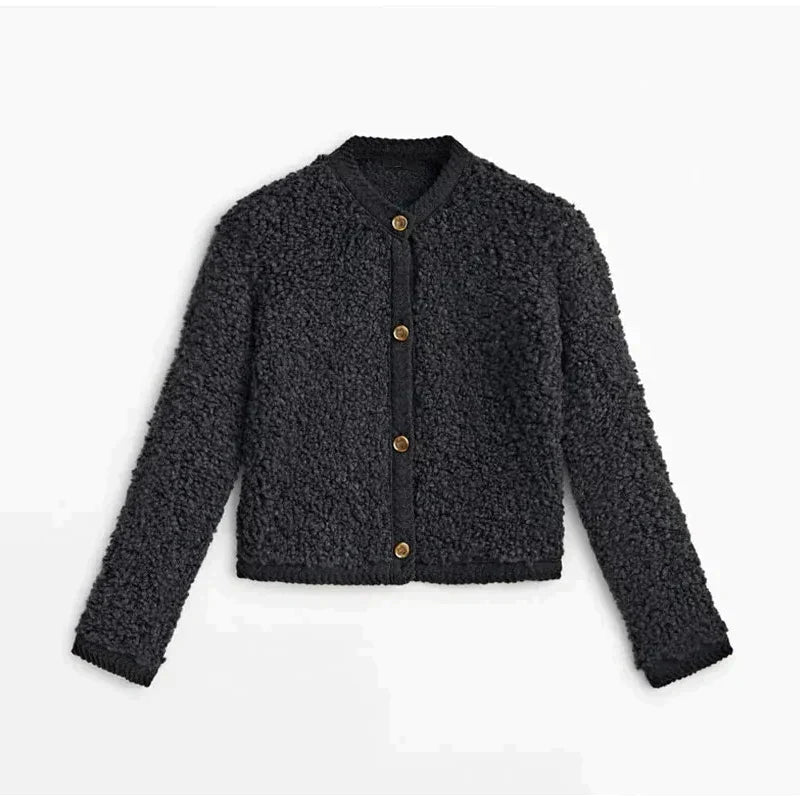Moderne Damen-Teddy-Mantel | Lässig