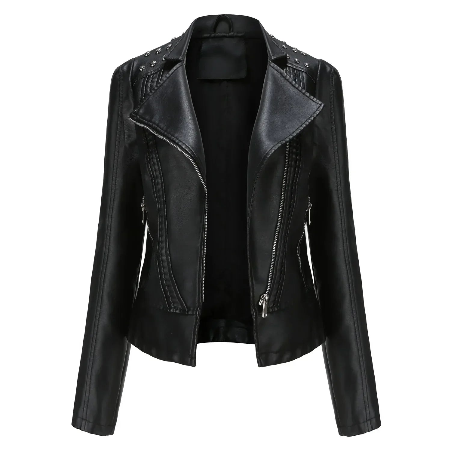 Damen Lässig Langarm Jacke | Reißverschluss