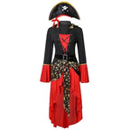 Piratenkapitän Halloween Kostüm Kleid | Midi