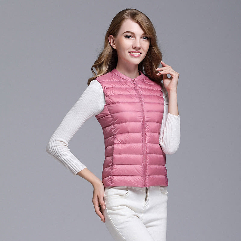 Damen Puffer Daunenweste | Ärmellos
