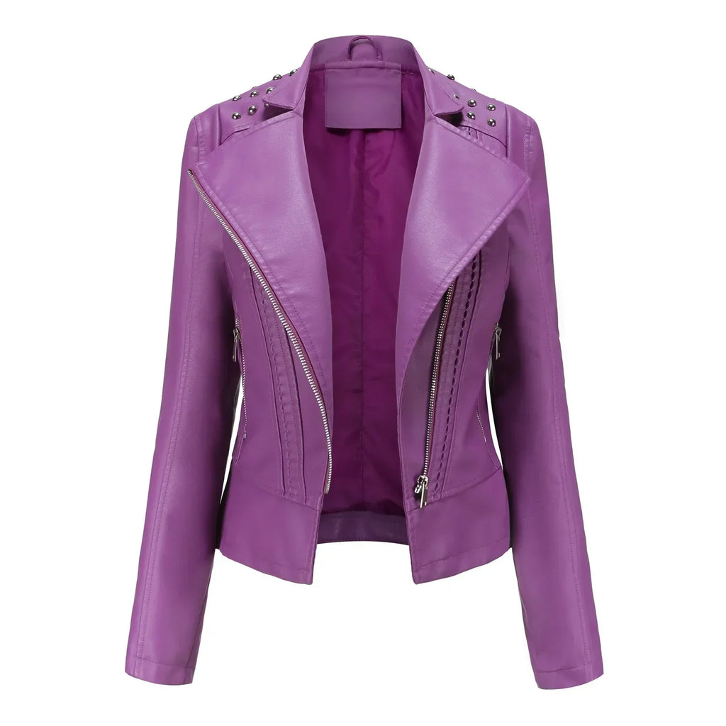 Damen Lässig Langarm Jacke | Reißverschluss