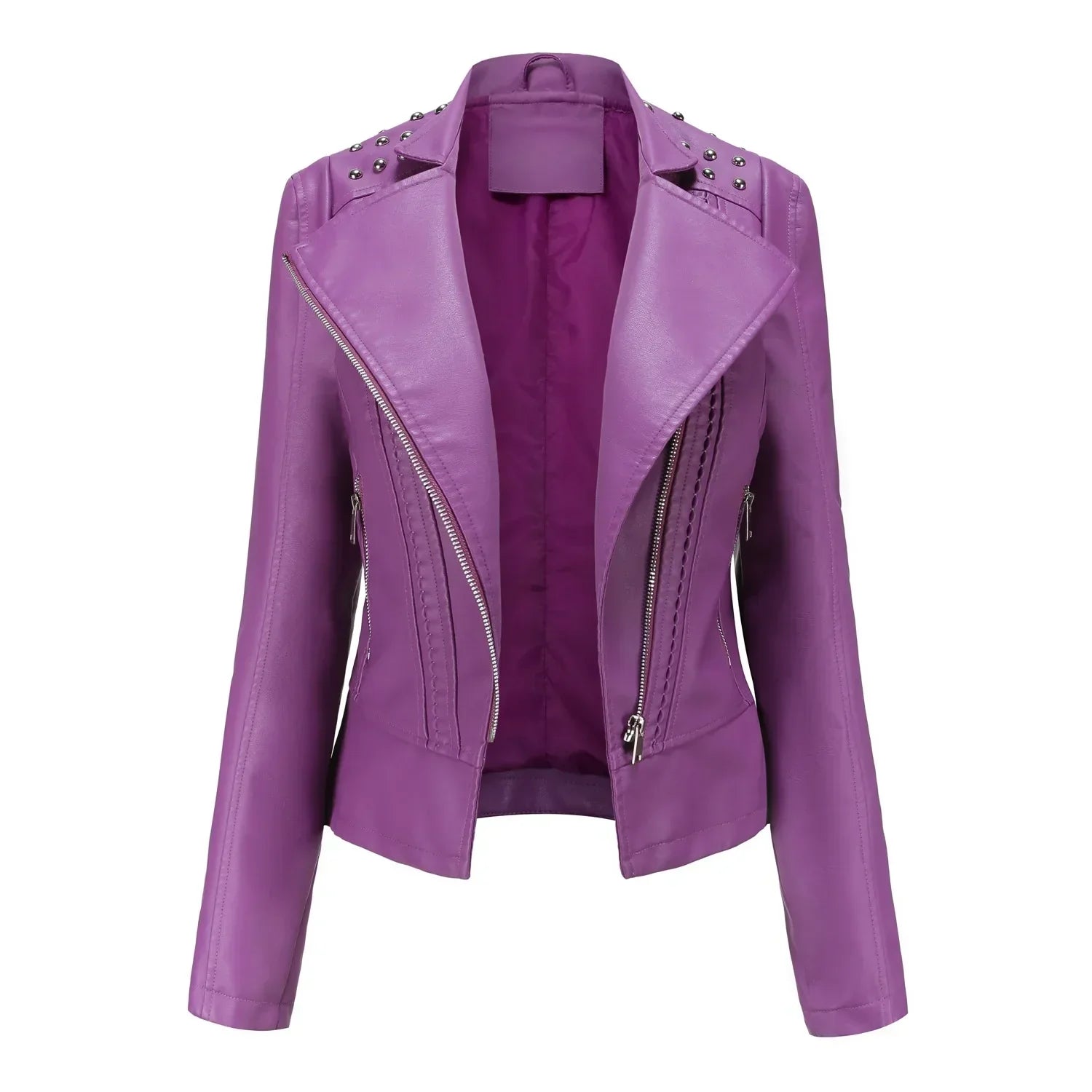 Damen Lässig Langarm Jacke | Reißverschluss
