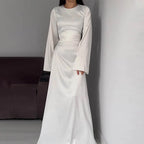 Luciena | Damen Langes Abendkleid Hochzeit | Maxi
