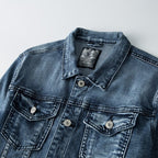 Herren Knopf Daunen Langarm Jacke | Bequem