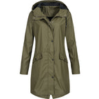 Modische Regenjacke für Damen | Mit Kapuze